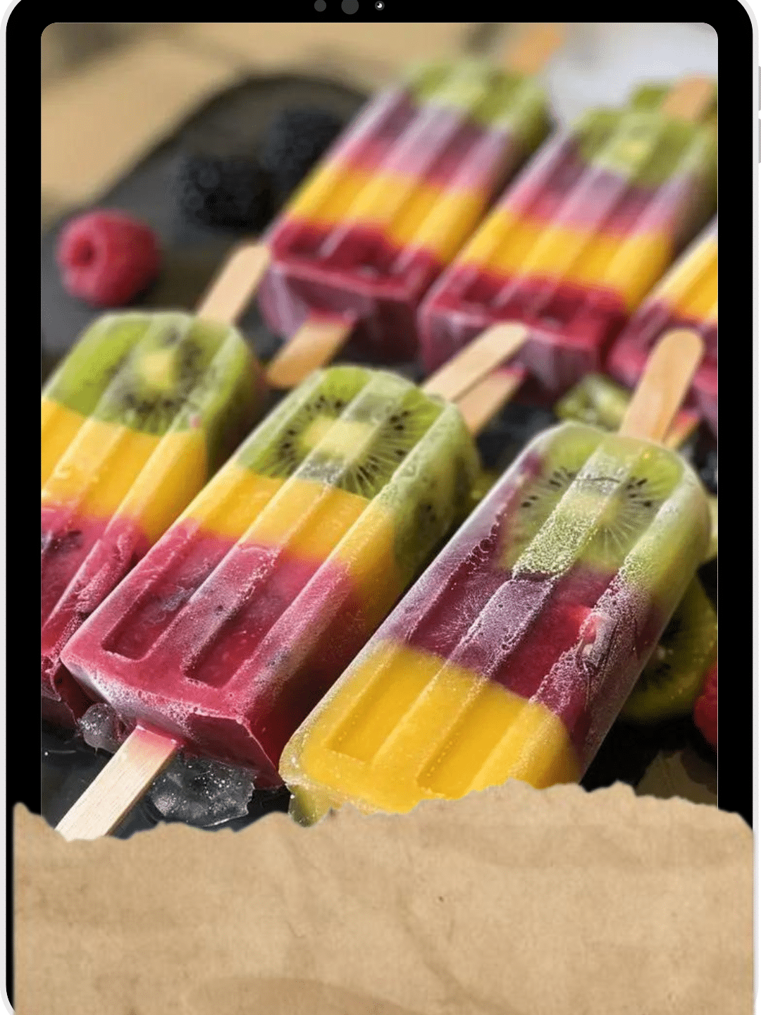 Homemade Rainbow Lollies: Customizable Fruit & Yogurt Delights